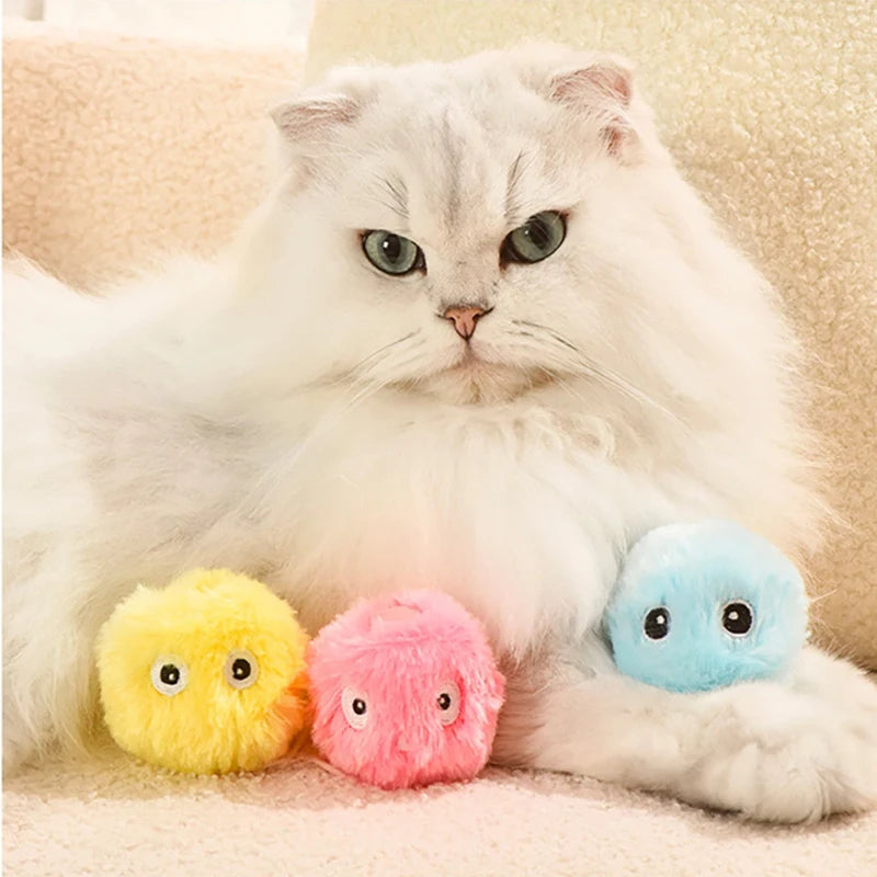 Smart Interactive Catnip Plushy Ball